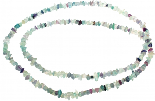 Fluorit Splitter Halskette Multicolor