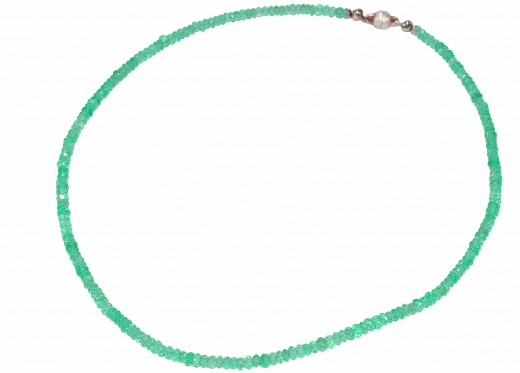 Wundersch�ner facettiert Apatit-Halskette mit 925er Silber