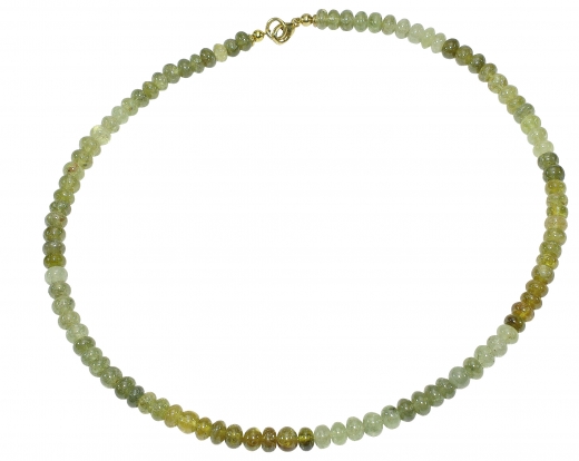 Wundersch�ner Tsavorit��Halskette mit 925er Silbervergoldet