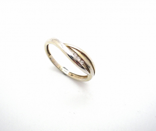 925-Silbervergoldet Ring mit Zirkonia
