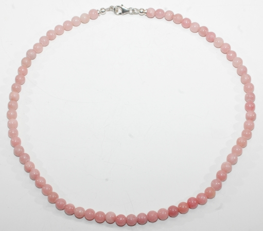 Halskette Anden Opal Kugel mit Silber Karabiner Verschluss