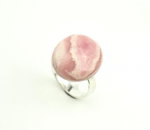 Damenring Rhodochrosit in 925-Silbergefasst
