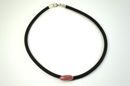 Wunderschne Rhodocrosit Colliermit925 Silber Karabiner Verschluss