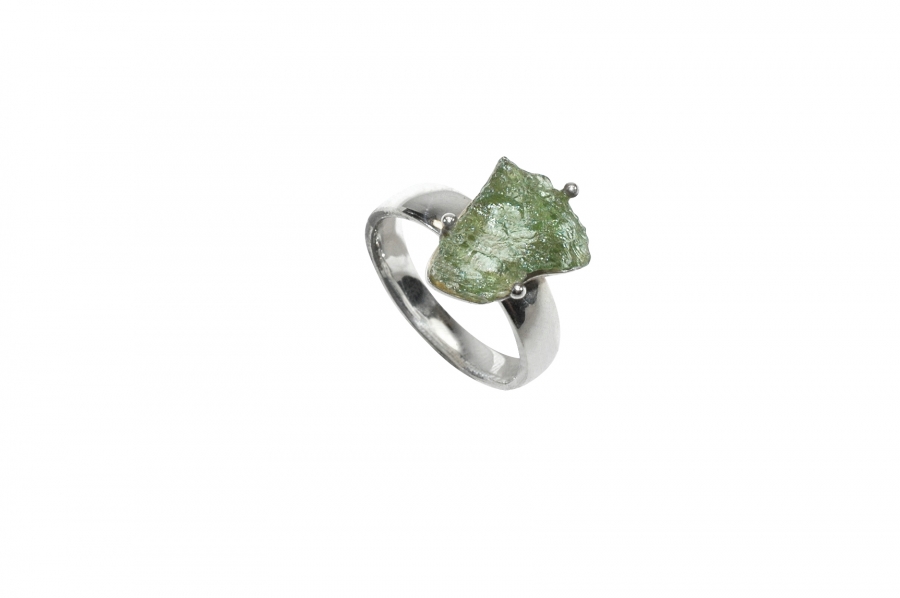Peridot Natur Ring 925-Silber Gre: 17 mm (57 )