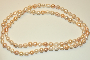 Ssswasserzuchtperlenkette  Endlos Oval