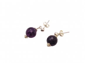 Wunderschne Amethyst Ohrstecker mit 925 Sterlingsilber