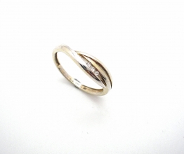 925-Silbervergoldet Ring mit Zirkonia