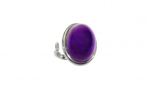 Damenring Amethystgefasst in 925-Silber