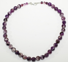 Wunderschne Amethyst - facettiert-Halskette A Qualitt