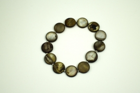 Elastischer Perlmutt Armband
