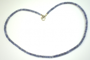 Wunderschne Tansanit Halskette mit 925 Silber