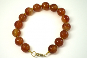 Wunderschne Armband Carneol925 Silber Vergoldet