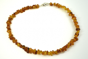 Baby Bernstein-Halskette Honig,Cognac,transparent