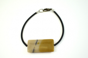 Wunderschne Armband , Lapis und Kautschuk